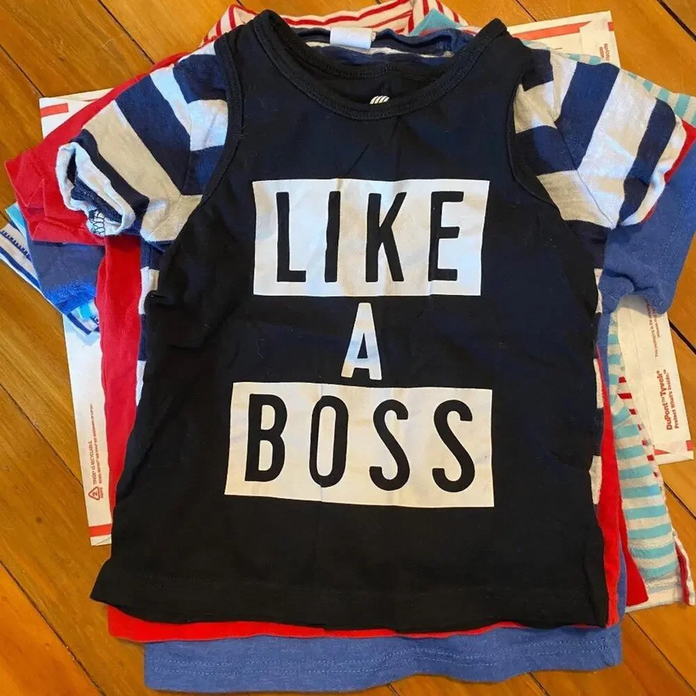 Toddler Boys Short Sleeve Shirt Lot 2T